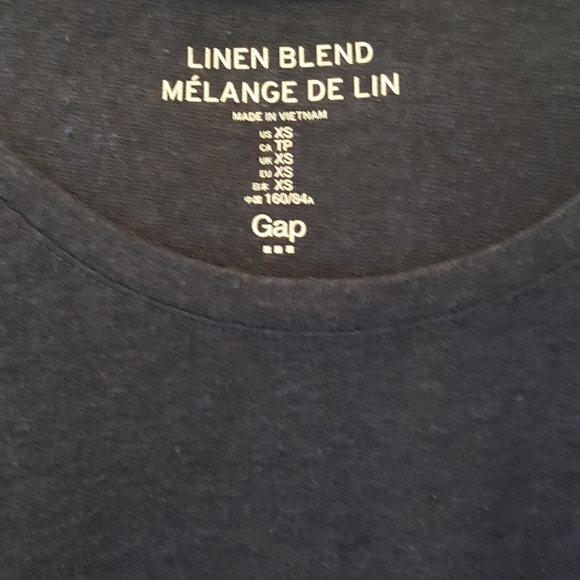 GAP Dark Blue Blouse Sleeveless - Picture 3 of 5